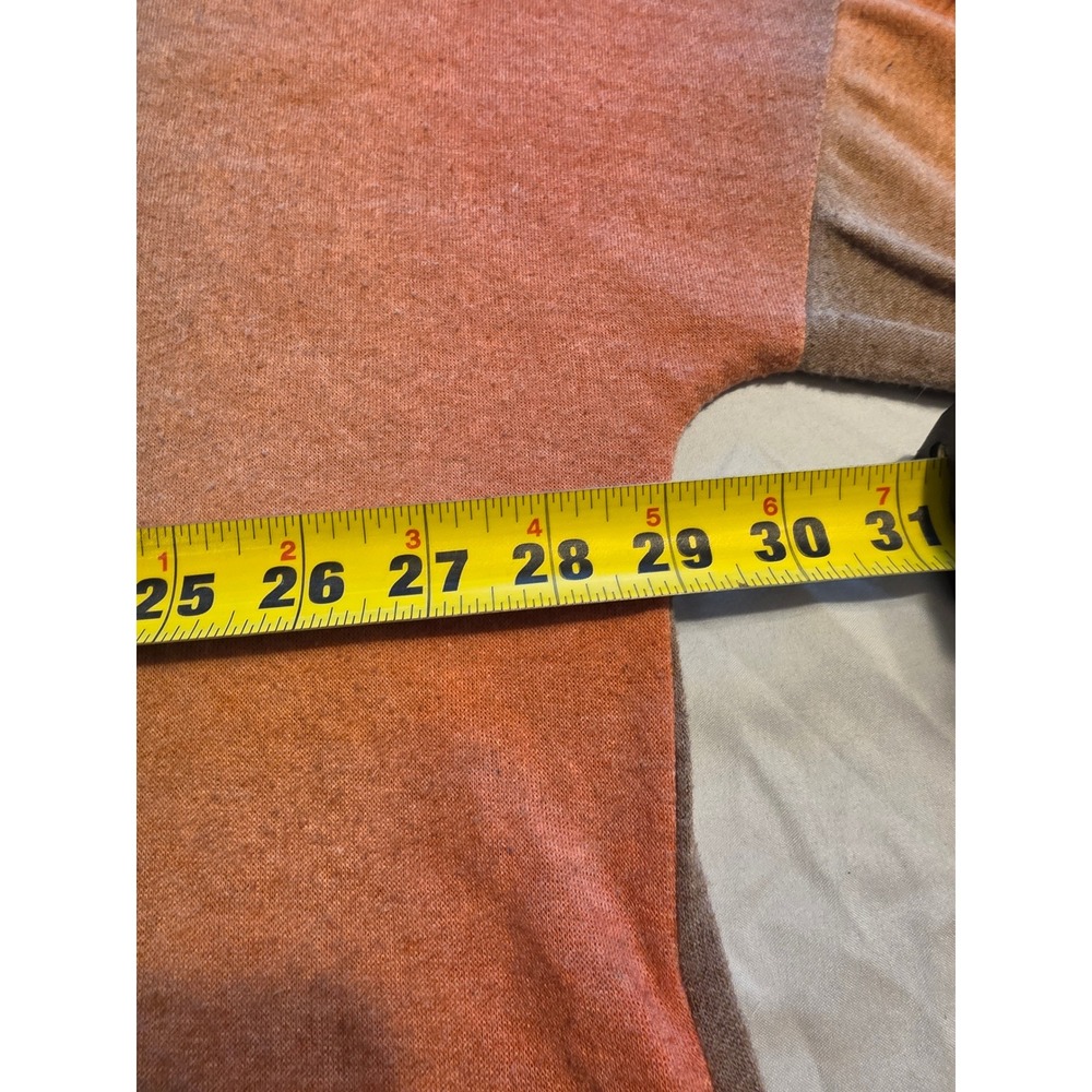 Zenana Ombre Tunic Top Women 2XL Orange Brown Knit Oversized Boho Chic Trendy - Picture 6 of 8